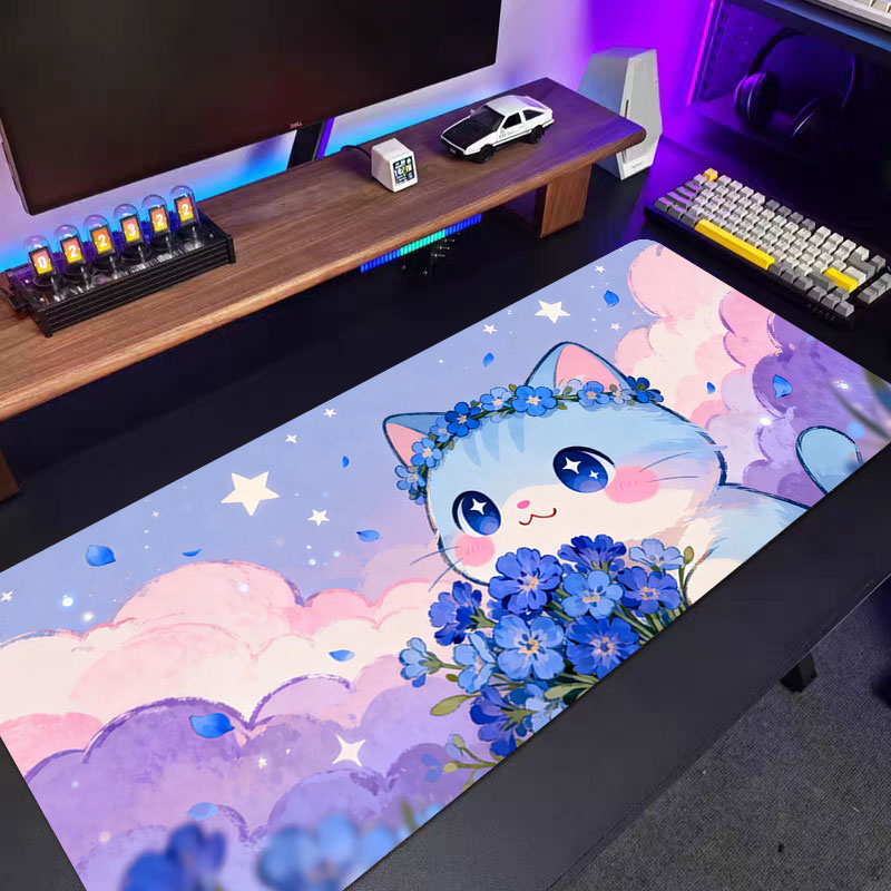 1pc Pink-purple Cloud Cat Mous - Pc Gaming Pink review and price
